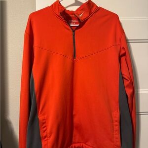 Nike Golf Orange and Gray Quarter-Zip Pullover